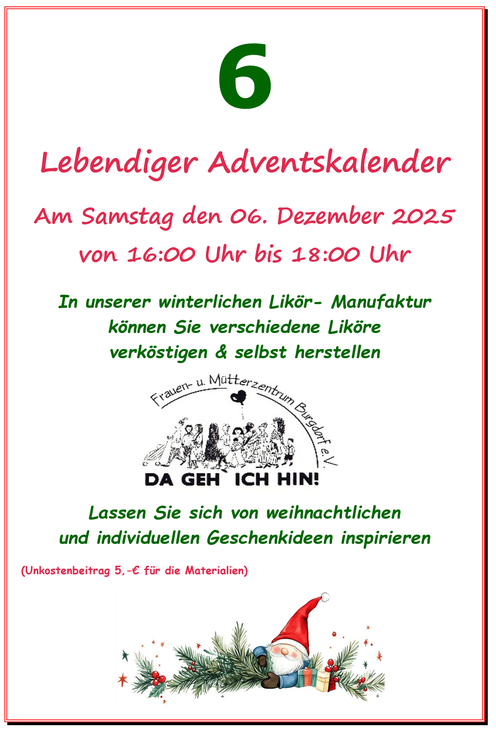 Lebendiger Adventskalender