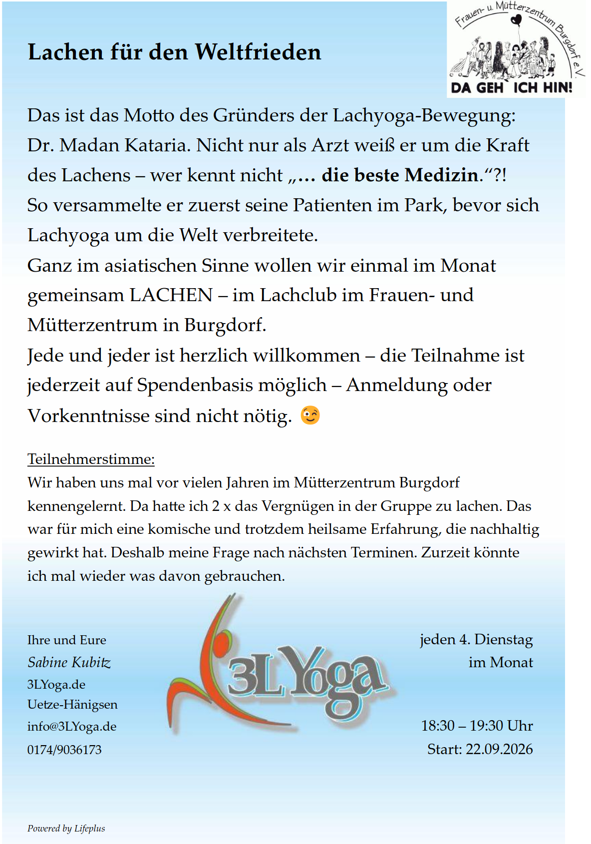 Lachen für den Weltfrieden Lachen für den Weltfrieden